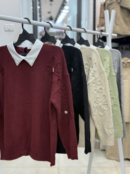 بلوز صوف بقبة